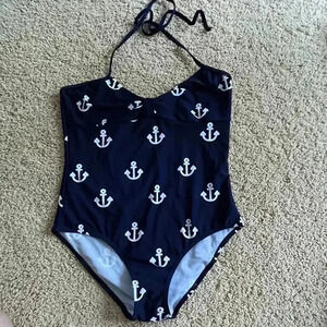 Anchor one piece swimsuit Size L By KLING NWT